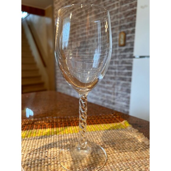 Cristal D'Arques Durand Angelique Wine Glasses , Vintage Luminarc France Clear B - Picture 3 of 4